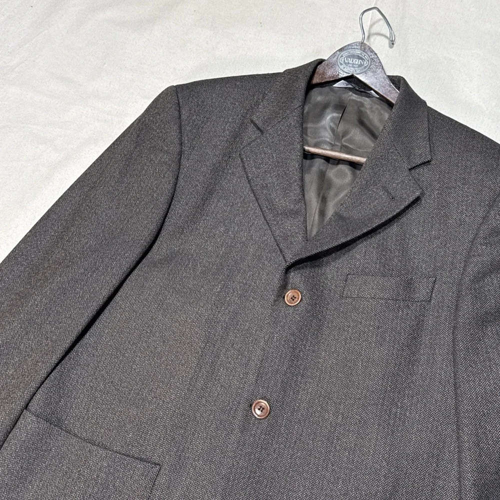 Croft Sport Coat Mens 42 Brown LambsWool Twill  Baracuta Soft Super Fine Lamb